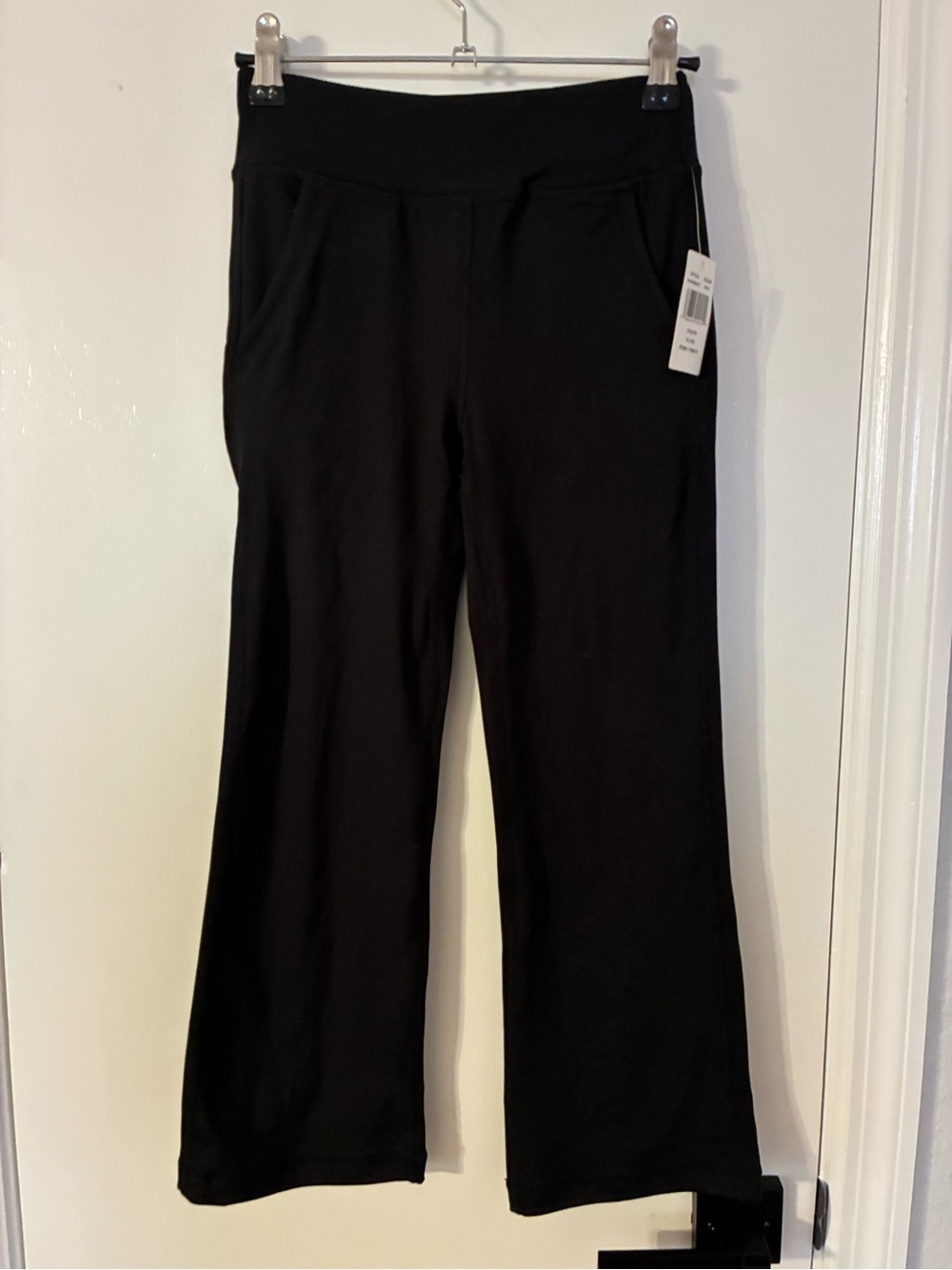 Girl’s Black Pull-On Wide-Leg Pants